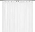 LiBa Bathroom Shower Curtain with 12 Shower Rings- Waterproof Plastic Shower Curtain Premium PEVA Non-Toxic with Rust Proof Grommets Frosted 10G Heavy Duty Bathroom Accessories 72x72
