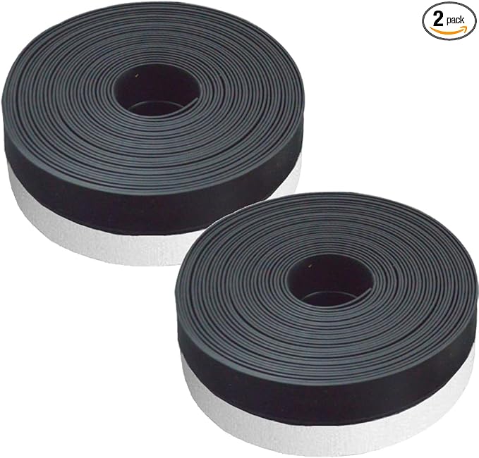 Weather Stripping Door Seal Strip, Door Weather Stripping Seal Strip Sealing Tape for Doors Windows Shower (45mm, Black)