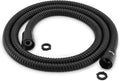 Shower Hose 59-Inch Extra Long Shower Hose-Replacement-PVC Encapsulated Stainless Steel Core,Rust-Resistant &No Teflon Tape Needed,Flexible&Kink-Resistant for Handheld Shower Heads Pets,RV Black