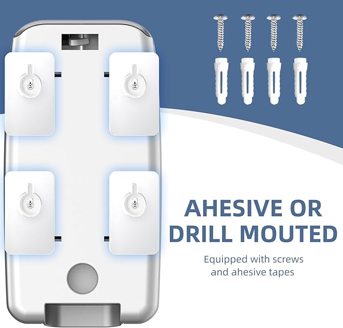 Soap Dispenser Wall Mount 28oz Commercial Hand Soap Dispenser for Bathroom Liquid Gel Hand Sanitizer Dispenser No Drilling Silver