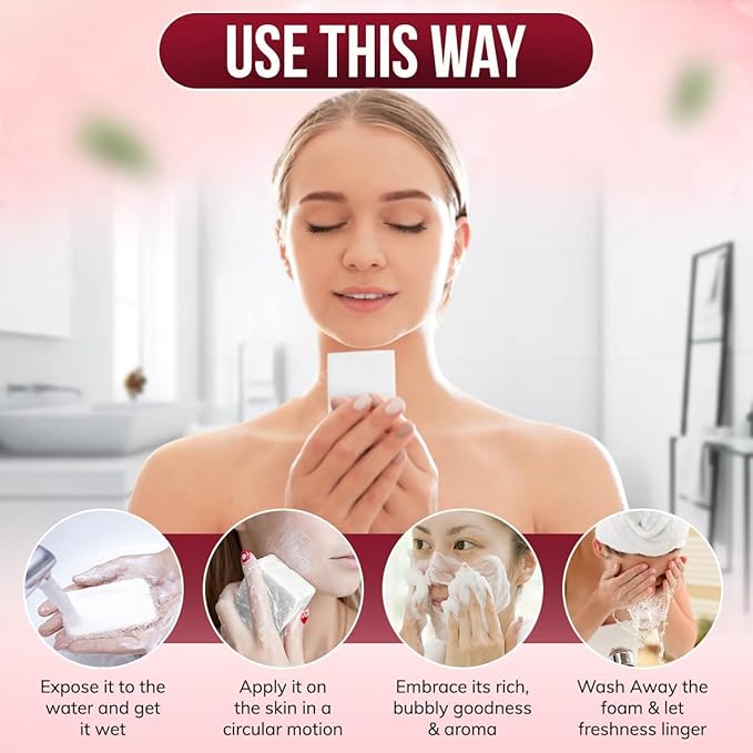 Reshma Beauty Rosemary Soap | Infused with Rosemary Oil and Olive Oil | Anti-Aging Face & Body Soap Bar |Suitable for Normal to Dry Skin | Calming and Rejuvenating |(Pack Of 12)