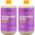 Alaffia Everyday Shea Bubble Bath, Cleanse, Soothe & Moisturize Skin, Made with Fair Trade Shea Butter, Cruelty Free, No Parabens, Vegan, Lavender, 2 Pack – 32 Fl Oz Ea