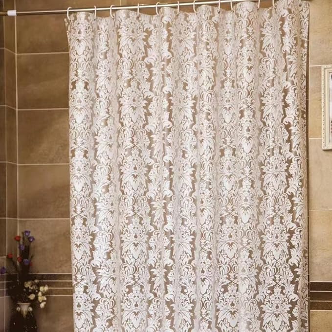 Liner Shower Curtain Stall 60 x 72 inch Plastic Shower Liner Washable Inside Shower Curtain Liner PEVA Shower Curtains for Bathroom with Magnets and Rustproof Metal Grommet Holes