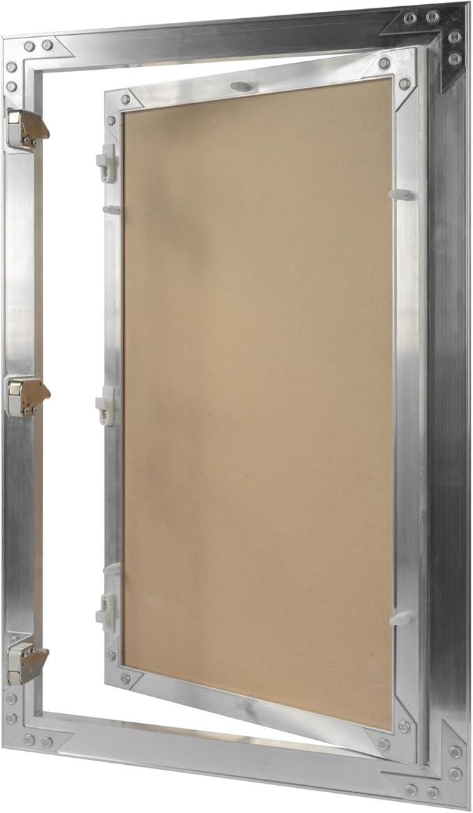12" x 20" Inch Aluminum Drywall Access Panel - Service Shaft Door - Plumbing, Electricity, Heating, Alarm Wall Inspection hatch for Drywall - Bathroom Service Access Hole Cover