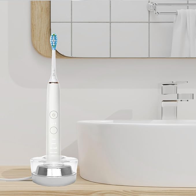 Electric Toothbrush Replacement Charger Base Compatible with Philips Sonicare HX9300 HX9900 Series Inductive Charging Base Portable Waterproof Power Cord Environmental ABS for Travel