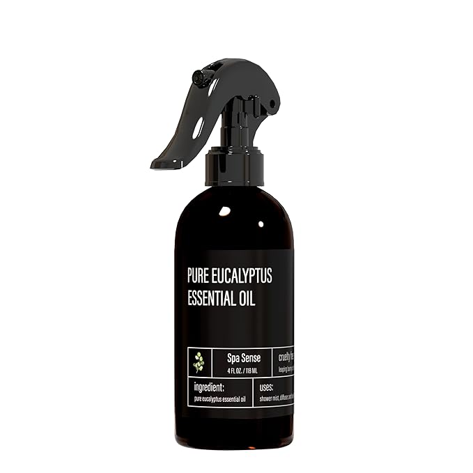 Pure Eucalyptus Oil Shower Mist and Steam Room Spray - Room Spray and Eucalyptus Spray for Shower - Premium Aromatherapy Essential Oil Spray - 4 Ounce