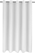 River Dream Extra Long No Hook Shower Curtain TPU Lining & No Required Liner, 71" x 86"(84") Hotel Fabric Shower Curtain for Bathroom, Bottom Magnets & Waterproof, White, 71x86