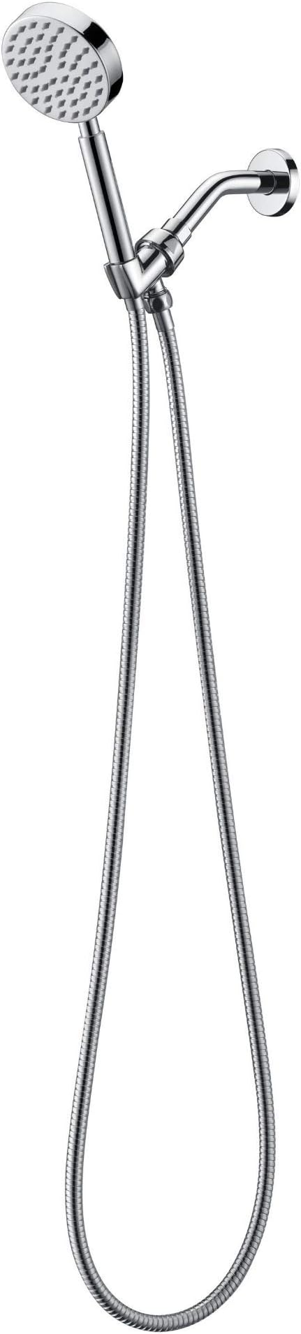 HammerHead Showers® Solid Metal 9 ft Shower Hose - CHROME – Extra Long 108” Attachment for Handheld Shower Head - Shower Hose Replacement