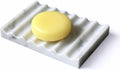 Marble Soap Dish - Soap Dish for Shower, Shower Bar Soap Holder, Real Marble Bathroom Tray, Decorative Stone Soap Dish with Drainage (Calacatta White, Round Wave)