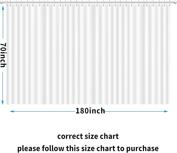 Clawfoot Tub Shower Curtain Liner Black 180x70 Inch Liner All Warp Around Extra Wide Vinyl Bath Curtain for Clawfoot Stand Up Tub Bathroom PEVA Waterproof Liner 36 Metal Hooks