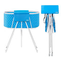 VEVOR Portable Dog Bathtub, Elevated & Foldable Space-saving Pet Shower Station with Quick Drainage, Bathing Tub for Washing & Grooming Small and Medium Size Dogs and Cats Indoor & Outdoor, Light Blue