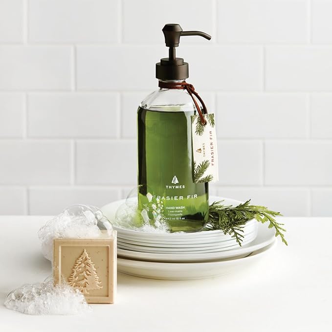 Thymes Frasier Fir Bar Soap - Pine Tree Scented Hand and Body Soap (5.5 oz)