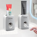 Automatic Toothpaste Dispenser for Kids, 2 PCS Toothpaste Squeezer for Kids & Family Shower Decor, is Wall Mounted Bathroom Accessories Organizer (Grey, 2PACK)