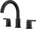 SITGES Oil Rubbed Bronze High-Arc Bathtub Faucet,Solid Brass,2-Handle Deck Mount Tub Faucet,3-Hole Roman Bath Tub Faucet Set with Valve