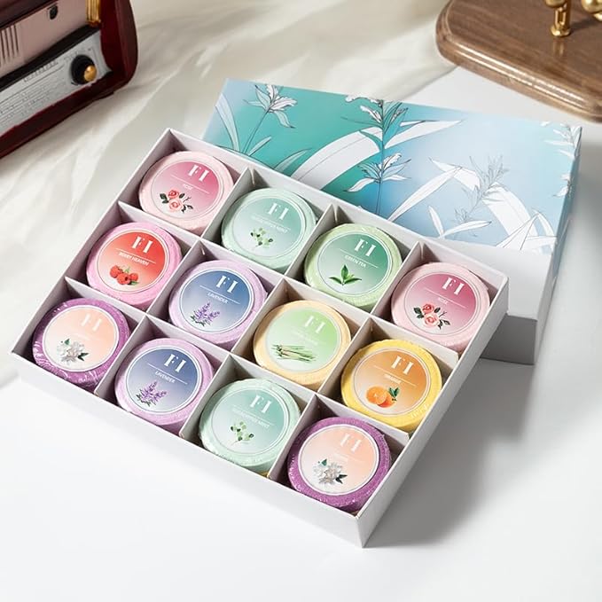 Shower Steamers Aromatherapy 24 Pcs of 8 Scents - Perfect Holiday Gifts, Birthday Gift, Travel Essentials, Stress Relief, Self Care, Bath Bombs for Women and Men