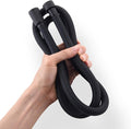 Silicone Shower Hose Extra Long,Explosion Proof Anti Winding Showerhead Hose,Used In Showerheads Spray Bidet Bathing Toilet Cleaning Flexible RV Shower Hoses Replacement (Black, 39 In)