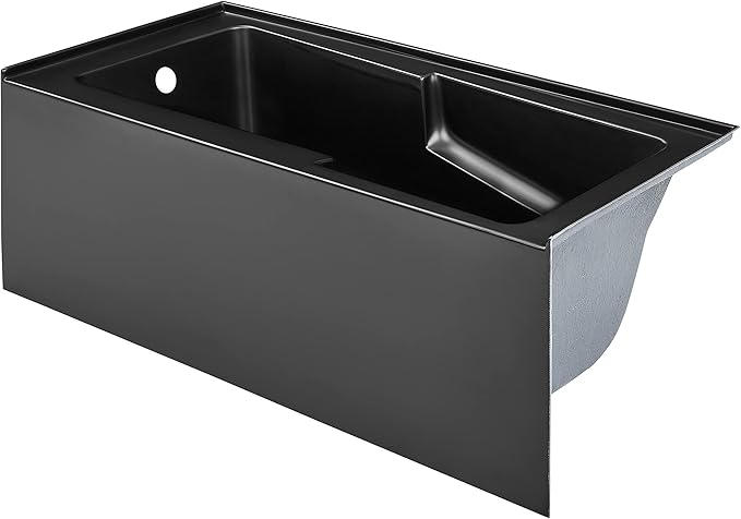 Swiss Madison Well Made Forever SM-AB541MB Voltaire Skirted Alcove Bathtub, 60" x 30", Matte Black