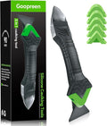 Caulking Tool 3 in 1 Caulking Grout Removal Sealant Finishing Tool Bathtub Caulk with Stainless Head, Caulk Remover Glass Glue Angle Scraper for Bathroom, Kitchen,Floor,Window,Sink Joint,Frames