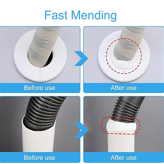 New Type 10 White Seal Putty Waterproof Duct Seal Repair Sealing Clay, Quick Mending Mud for Drain Connection, Wall Hole, Air Conditioning Hole