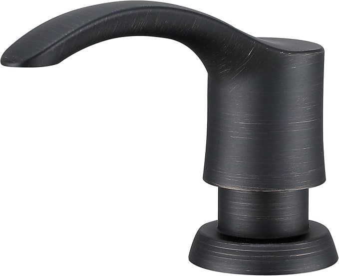 GAGALIFE Kitchen Sink Soap Dispenser with Large Bottle, Built in Sink Soap Dispenser Refill from Top, Oil-Rubbed Bronze