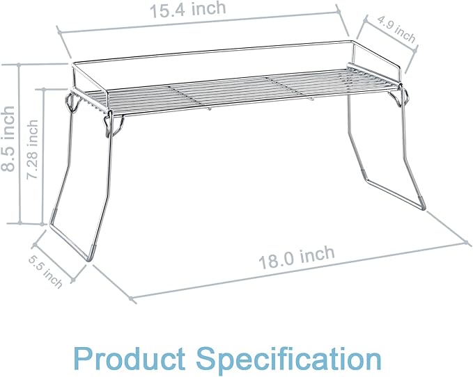 Metal The Sink Vanity Organizer, Bathroom or Kitchen Sink Organizer, Feminine Products Organizer (Chrome)