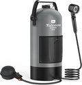 Portable Shower for Camping, 5 Gal/20 L Solar Heating Camping Shower Bag with Shower Pump, Portable Shower Head, Essential for Camping,Festivals, Overlanding, Beach Trips