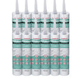 Kitchen & Bathroom Silicone Caulk– 100% Clear Silicone Sealant Waterproof for Sinks, Tubs, Shower Seal & Toilet Seal – Crack-Proof, Quick-Dry Formula Silicone Caulking, 12-Pack