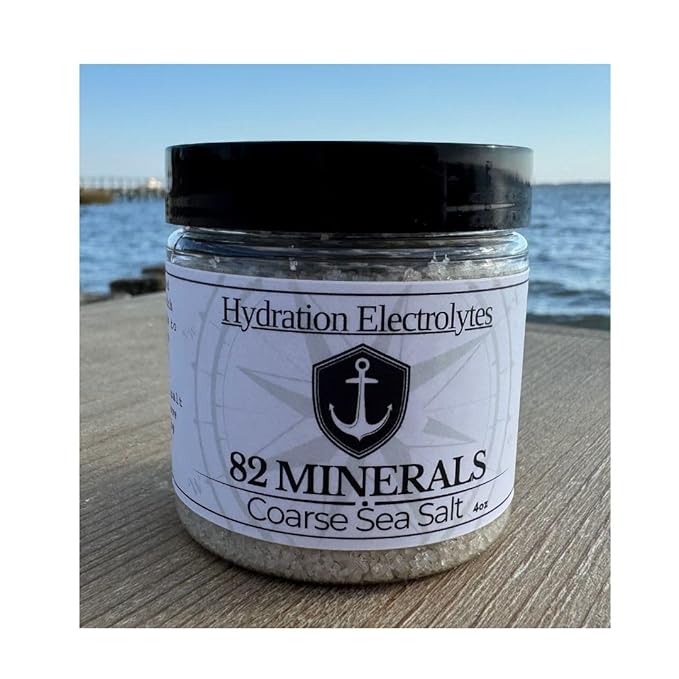 82 Minerals French Grey Sea Salt | 4oz Coarse Premium Hand-Harvested Sel Gris | Mineral & Electrolyte Finishing Salt