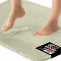 GORILLA GRIP Memory Foam Bath Mat, Soft Absorbent Velvet Bathroom Mats, Durable Dots on Underside, Machine Washable Bathmat, Carpet Rug Room Decor for Shower Tub Floor RV, 60x24 Rugs, Sage