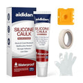 Silicone Caulk 4.23 Fl Oz for Kitchen & Bathroom - White, Waterproof Silicone Sealant for Window Toilet Sink Door Caulking Sealant Stronger Adhesion Shrink & Crack Proof (1 Pack)