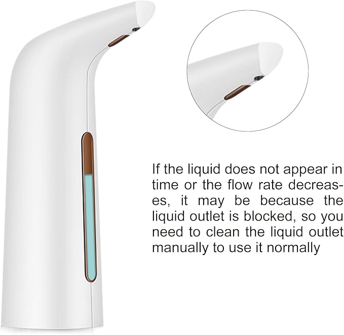 Automatic Soap Dispenser Touchless, TUMAN Pro Battery Operated Electric 14oz/400ml Liquid Hand Soap Dispenser with Motion Sensor, Suitable for Kitchen Bathroom Hotel, IPX6 Waterproof(White)…