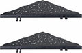 Corner Shower Shelf with 4 Hooks,10 Inch 304 Stainless Steel Recessed Bathroom Shelves,No-Drilling Installation for Tiled Wall,Matte Black, 2-Pack