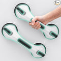 Grab Bars for Bathtubs and Showers 2 Pack Glow in The Dark, 12 inch Suction Grab Bar, Shower Handle Safety Grip Handrail for Seniors and Elderly, Removable Waterproof No Drilling, Black