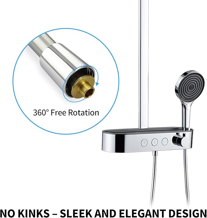 Extra Long Replacement Shower Hose Extension Handheld Shower Head Hose 79 Inches Flexible and Durable with Brass Insert and Nut