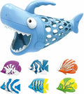 6-in-1 Shark Fishing Bath Toy for Kids - Ultimate Pool & Bathtub Fun with 1 Big Shark & 6 Colorful Fish | Educational & Durable Toy for Boys & Girls Ages 6+