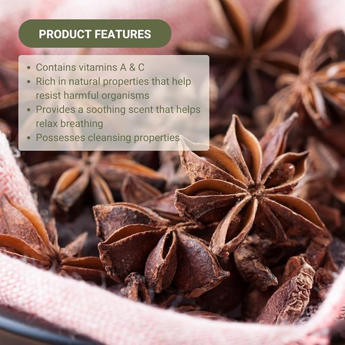 Star Anise Essential Oil - Direct from Malagassi Essential Oils - Premium Star Anise Seed Oil for Aromatherapy, Diffuser, Candle, Soap, Skin and Hair (8oz)