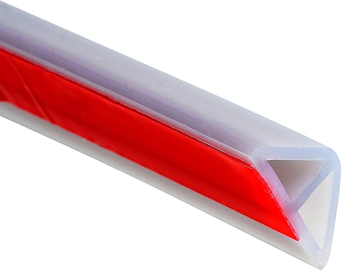 Collapsible Bathroom Water Stopper Flood Barrier Rubber Water Dam Wet and Dry Separation Kitchen Shower Threshold Silicon Water Blocker (39 Inch-GY)