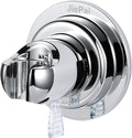 JiePai Vacuum Suction Cup Shower Head Holder,Adhesive Suction Handheld Shower Holder Bracket,Removable Wall Mount Holder for Bathroom,Chrome