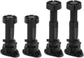120x44mm(LxW) Adjustable Leveling Feet - 8Pack- Good for Furniture - Leveler Support Frame Replacement Legs - Black