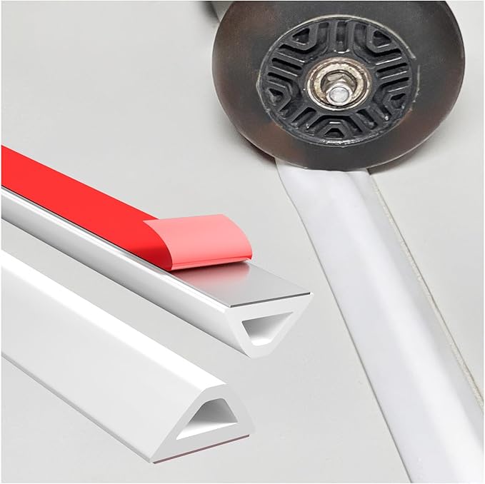 Shower Threshold Water Dam Barrier – 138in Self-Adhesive, Waterproof, Flexible Silicone, Customizable, Easy Install, Prevents Water Leakage & Slipping, Wheelchair Access