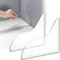 UIOCSSC Shower Splash Guard, 2 Pack Bathtub Shower Water Splash Guards Silicone Bathtub Splash Guard Self-Adhesive Waterproof Shower Guards to Keep Water in Shower