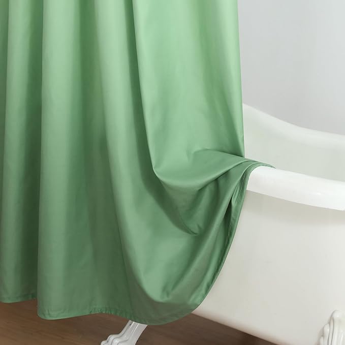 Fabric Shower Curtain, Sage Green Ombre Shower Curtains for Bathroom, Modern Decoraitve Bathroom Curtains, 72" W x 72" H