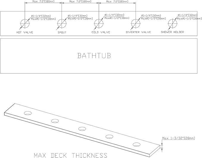 Roman Tub Faucet with Hand Shower, Waterfall Tub Filler Deck Mount Brushed Nickel, SUMERAIN