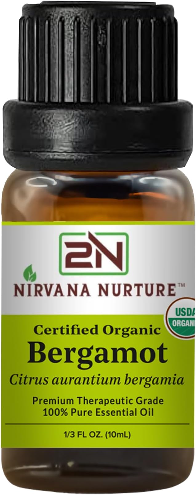 Bergamot Essential Oil USDA Certified Organic, 100% Pure Natural Premium Grade, Undiluted