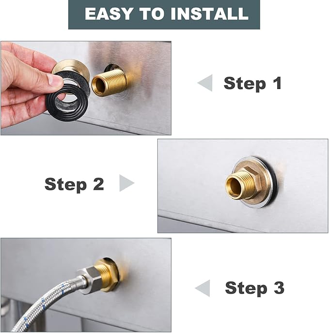Pet Grooming Faucet, Wall Mount 8" Centers Mixing Faucet, Brass Pet Grooming Unit with Aluminum Spray Valve, Coiled Hose, Vacuum Breaker, Lever Handles for Shower Bathroom Garden Outdoors Sink