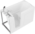 ANZZI Tubs Series Slip Resistant Textured Flooring Left Drain Quick Fill Walk-In Soaking Tub in White Finish 32 in. x 60 in. | AMZ3260LWS