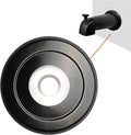 1/4" Thick SUS304 Tub Spout Cover Ring, Bathtub Faucet Surround Sealing Spacer Plate, Bath Shower Remodel Trim Faceplate Gasket (Matte Black)