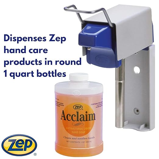 Zep D-1000 Stainless Steel Industrial Hand Soap Dispenser - (1 Unit) - 667301 - Stainless Steel with Reinforced Nylon; Designed for Heavy Duty Use