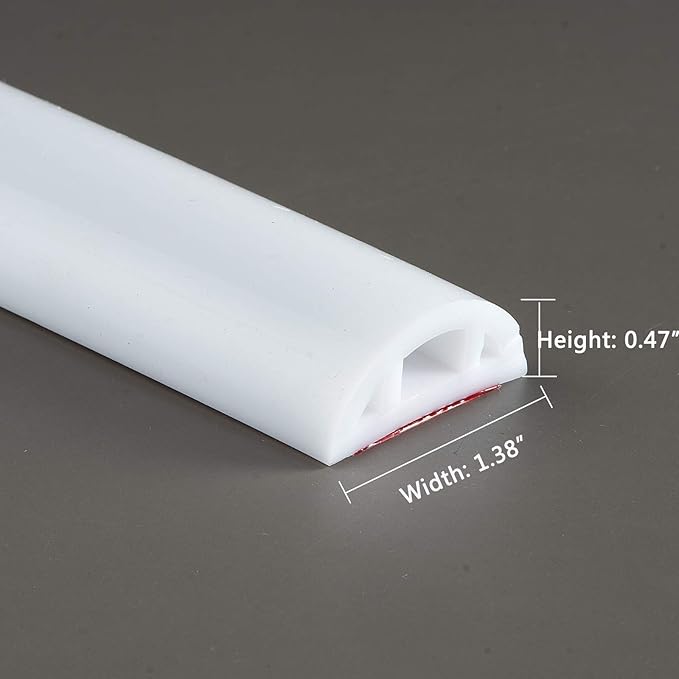 Bathroom Foldable Block water Stopper sealing strip shower threshold dam Self-adhesive silicone shower barrier (72 Inch)