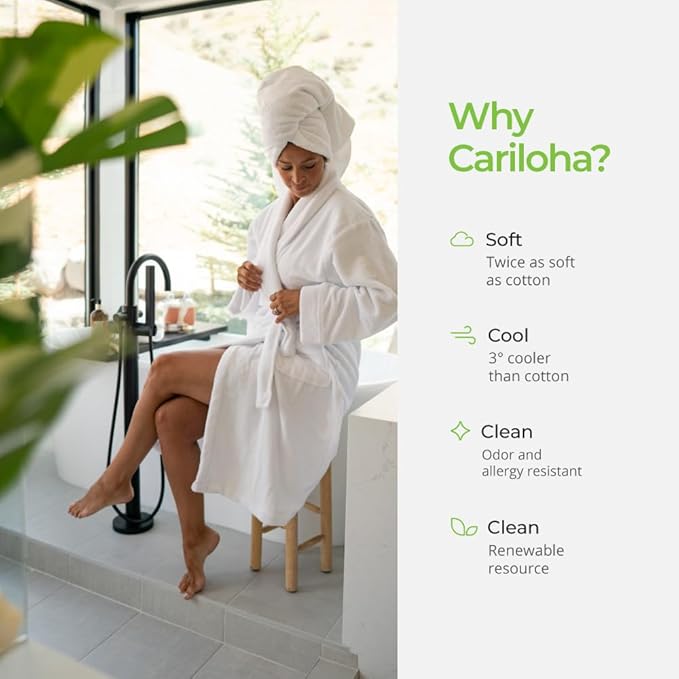 Cariloha Bath Towel |Blue Lagoon | 28"x54" | Turkish Cotton & Viscose Material Blend | Extra Smooth, Odor Resistant and Highly Absorbent